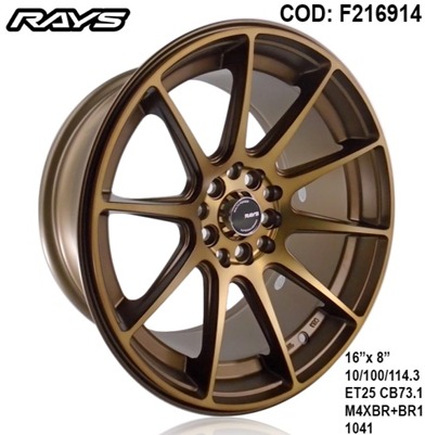 AROS # 16X8 10X100-114 ET25 M4XBR 1041